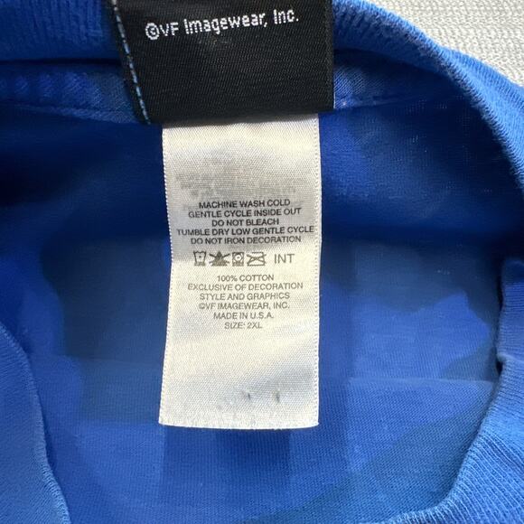 Harley Davidson Shirt Mens XXL Blue Techno HD of Hong Kong Tee Motorcycle Biker - Picture 5 of 10